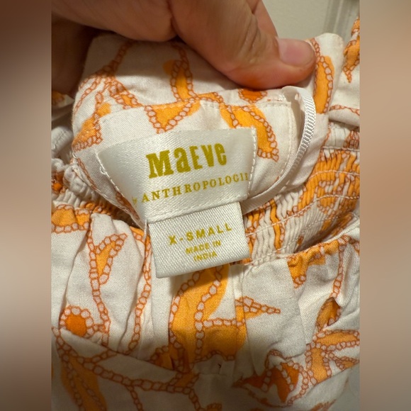 Anthropologie Maeve Sweetheart Mini Floral Dress Yellow, XS - Picture 4 of 13